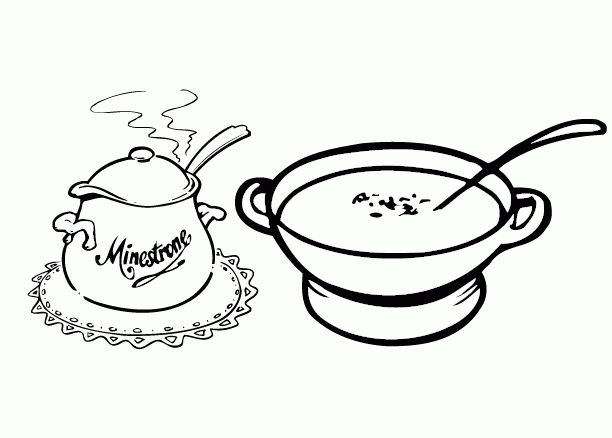 2款汤美食矢量图