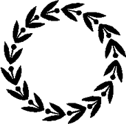 树枝花圈矢量图