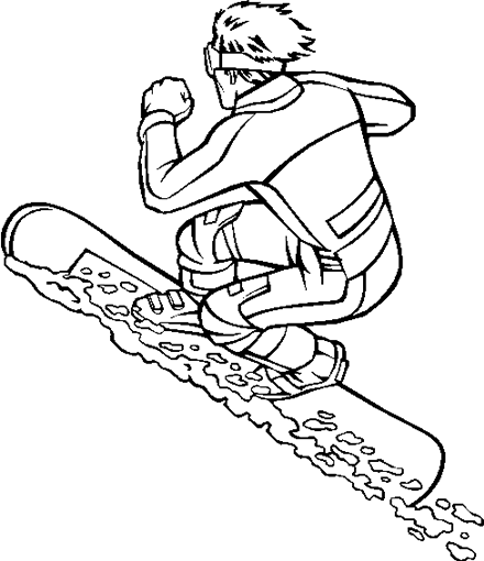 滑雪运动矢量图