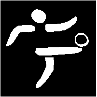 球类运动人物矢量图