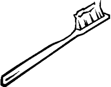 牙刷矢量图
