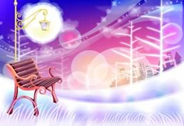 中秋月夜矢量图