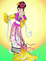 中秋节嫦娥矢量图