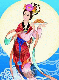 中秋节嫦娥矢量图