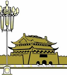 国庆天安门矢量图