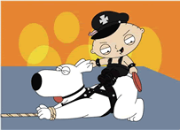 警察与警犬矢量图