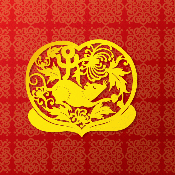 矢量图2008鼠年素材