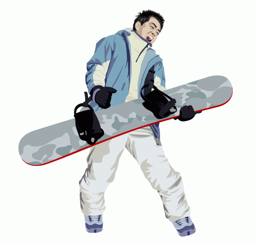 滑雪矢量图下载