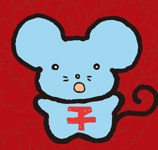 可爱鼠矢量图