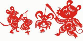 鼠年闹新春矢量图cdr