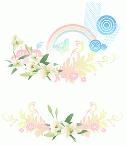 矢量图韩国时候花纹