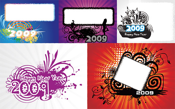 2009潮流元素素材矢量图下载