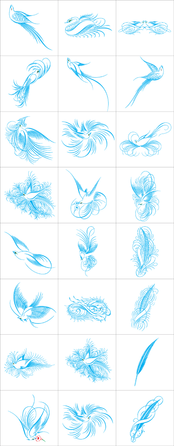 fabulous bird矢量图下载