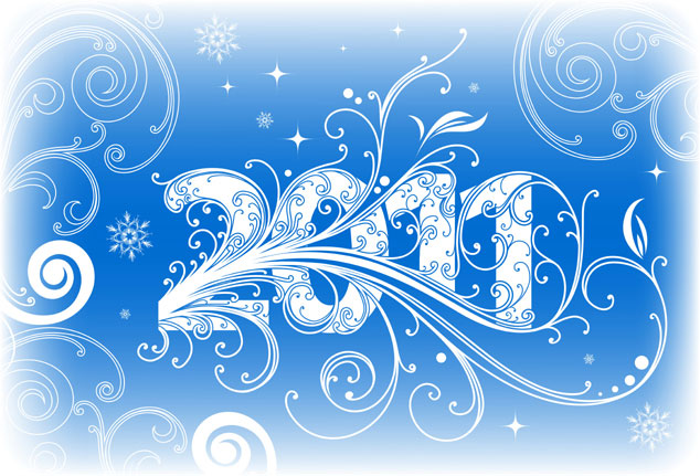 2011花纹字体矢量图下载