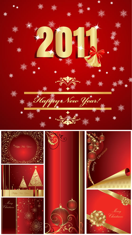 2011新年圣诞矢量图下载