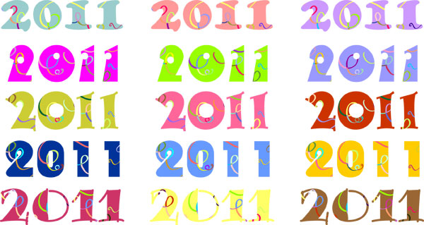 缤纷2011数字矢量图下载