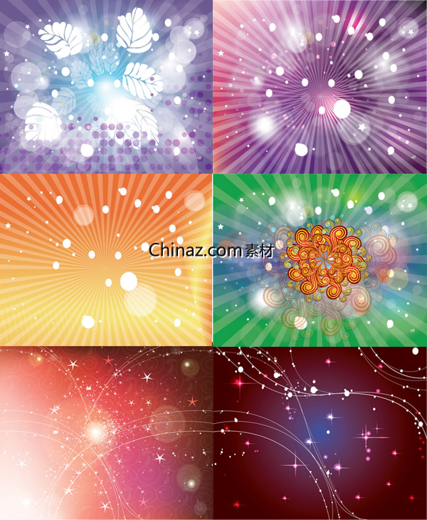 斑点流线炫光背景矢量图