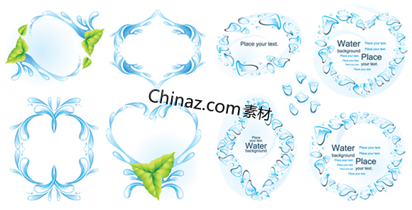 生态环保水滴矢量图下载