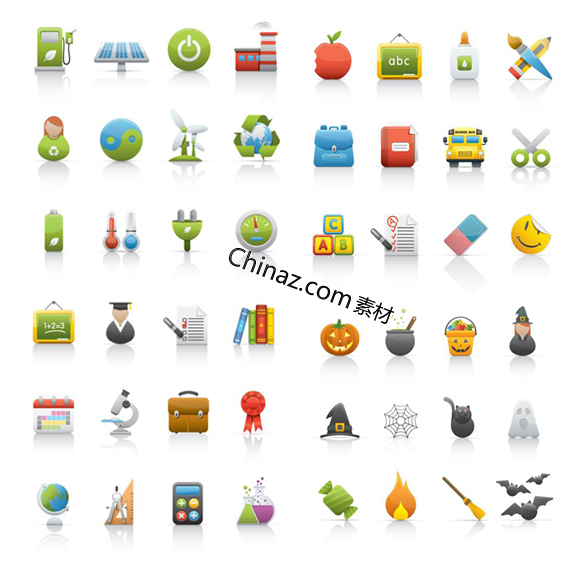 可爱图标集矢量素材