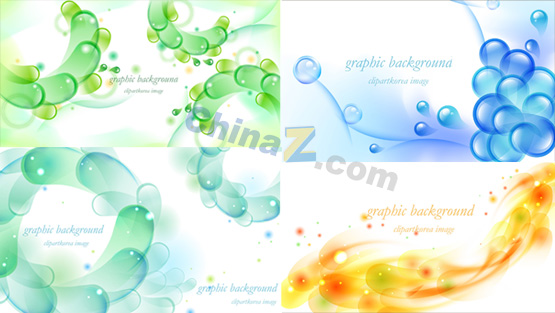 可爱活泼泡泡背景矢量图