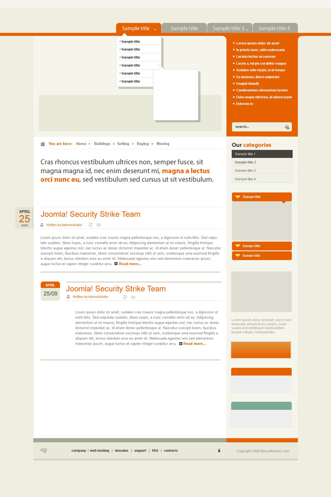 Creative设计Joomla模板