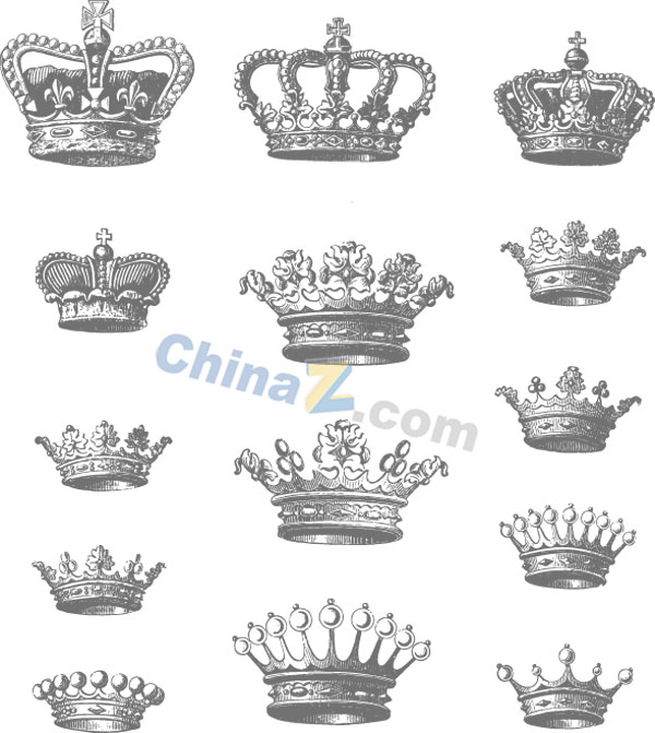 欧式皇冠矢量素材下载