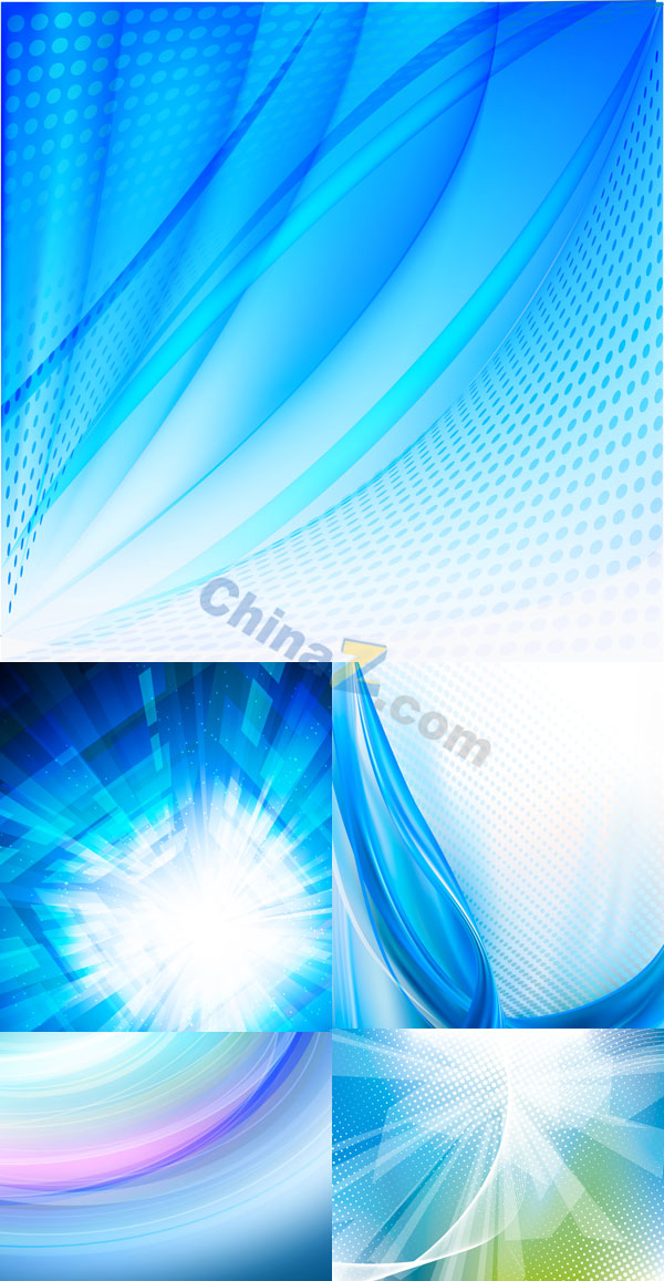 蓝色科技背景矢量图