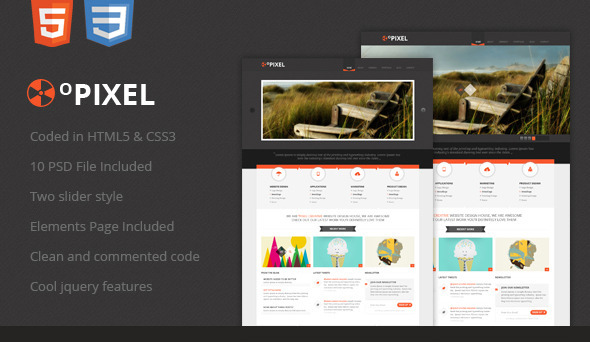 商业设计HTML5网页模板