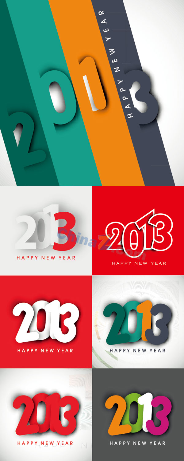 2013字体创意背景素材
