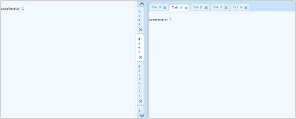 jquery tab分栏切换效果