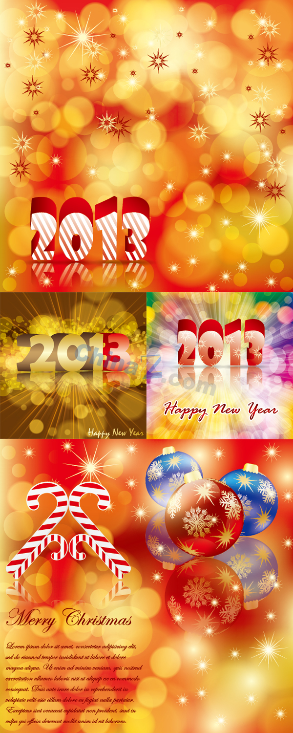 2013圣诞节背景矢量图