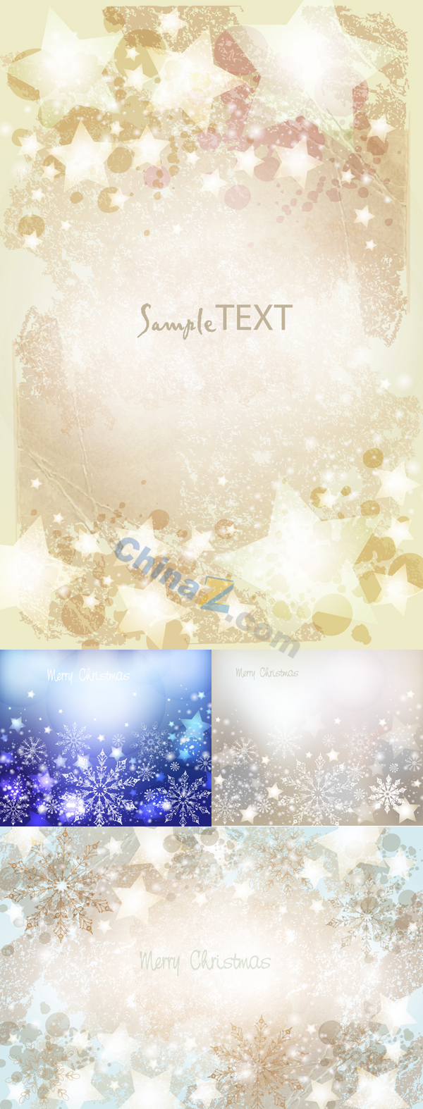浪漫雪花背景矢量素材