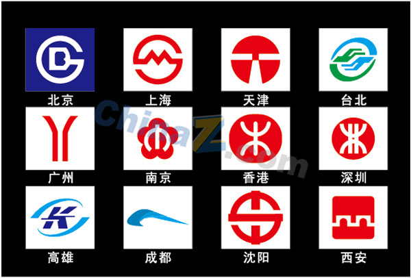 各大城市地铁logo矢量设计
