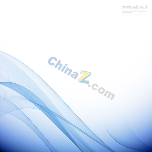 蓝色模板背景矢量图