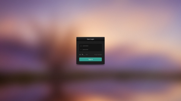 黑色登录框PSD下载