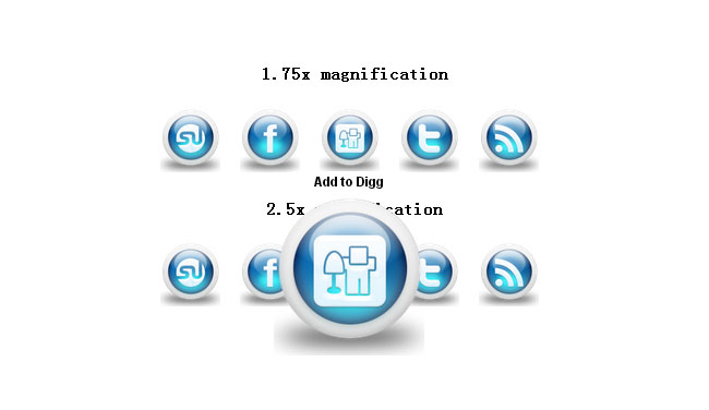jQuery图标导航插件imgbubbles