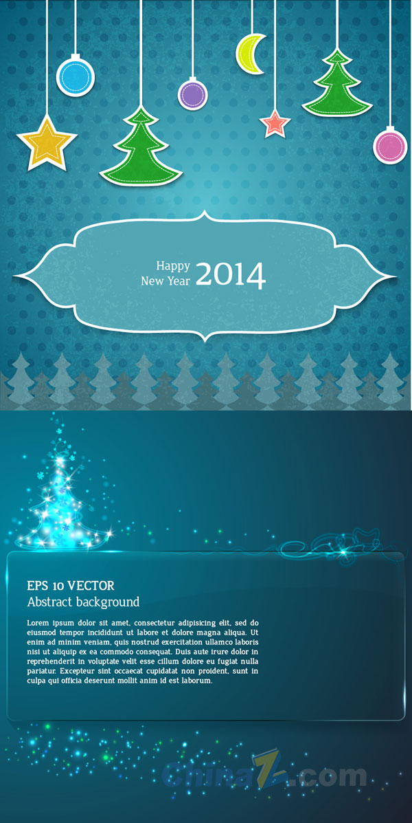 2014新年矢量背景图设计