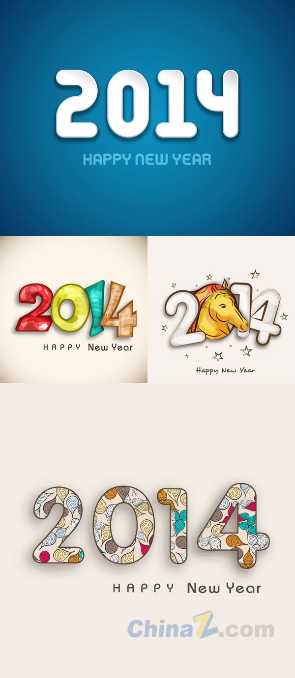 2014新年背景矢量素材下载
