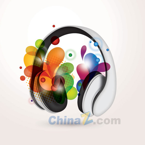 多彩音乐矢量设计素材