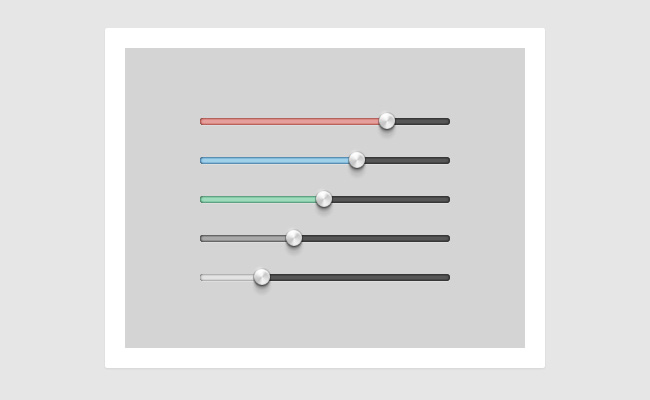 HTML5仿Chrome样式控制滑杆动画