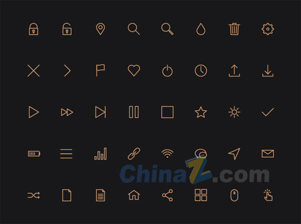 细线图标矢量设计