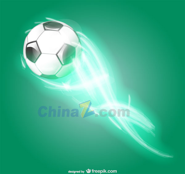 光效足球矢量素材下载