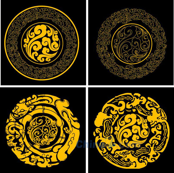 古典花纹矢量模板素材