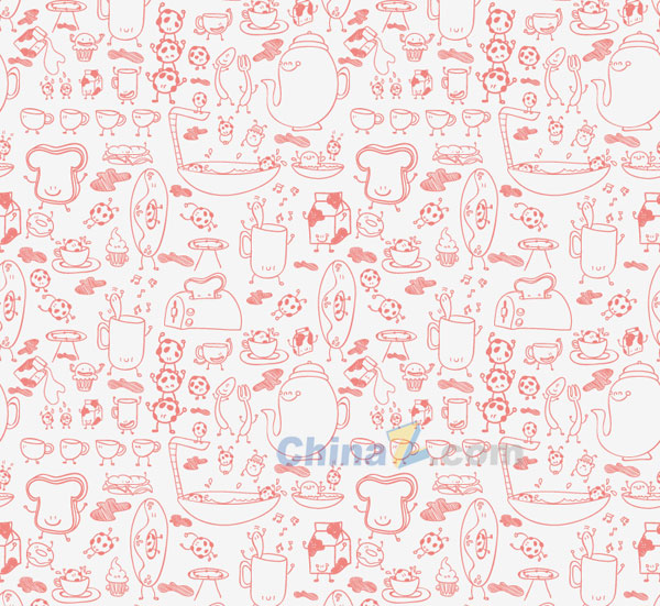 卡通插画背景矢量图