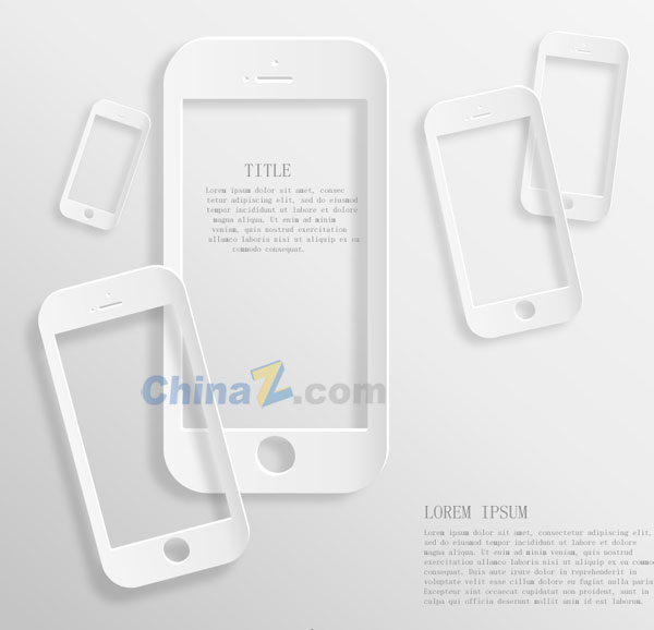数码手机框背景矢量