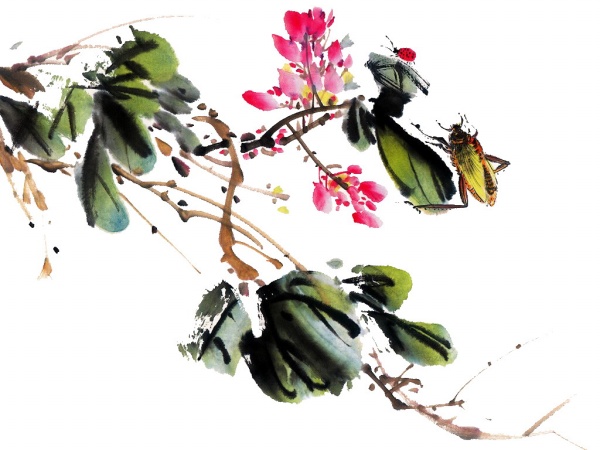 中国水墨插画源文件