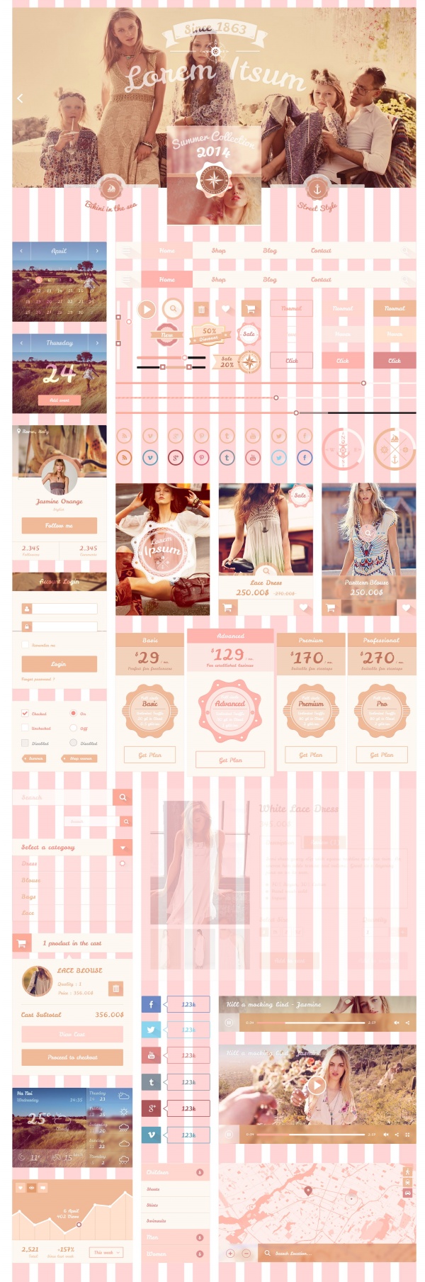 手机UI模板设计PSD
