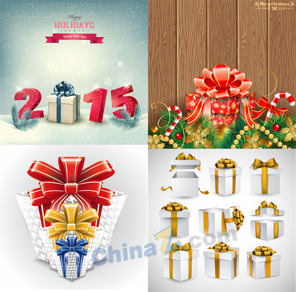 2015新年海报设计矢量图