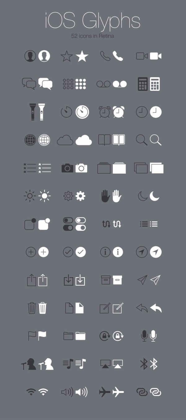 iOS手机图标设计源文件
