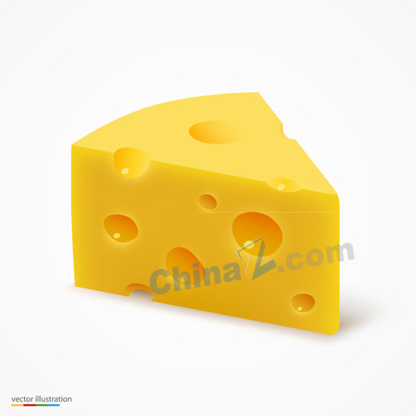 美味三角奶酪矢量素材